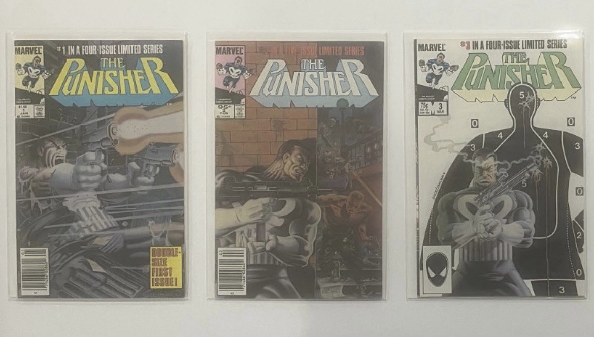Marvel The Punisher limited-series comics from 1986