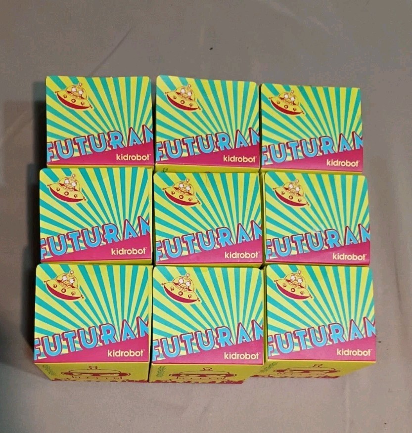 New Futurama Kidrobot, set of 9 mystery minis figures blind box collectible