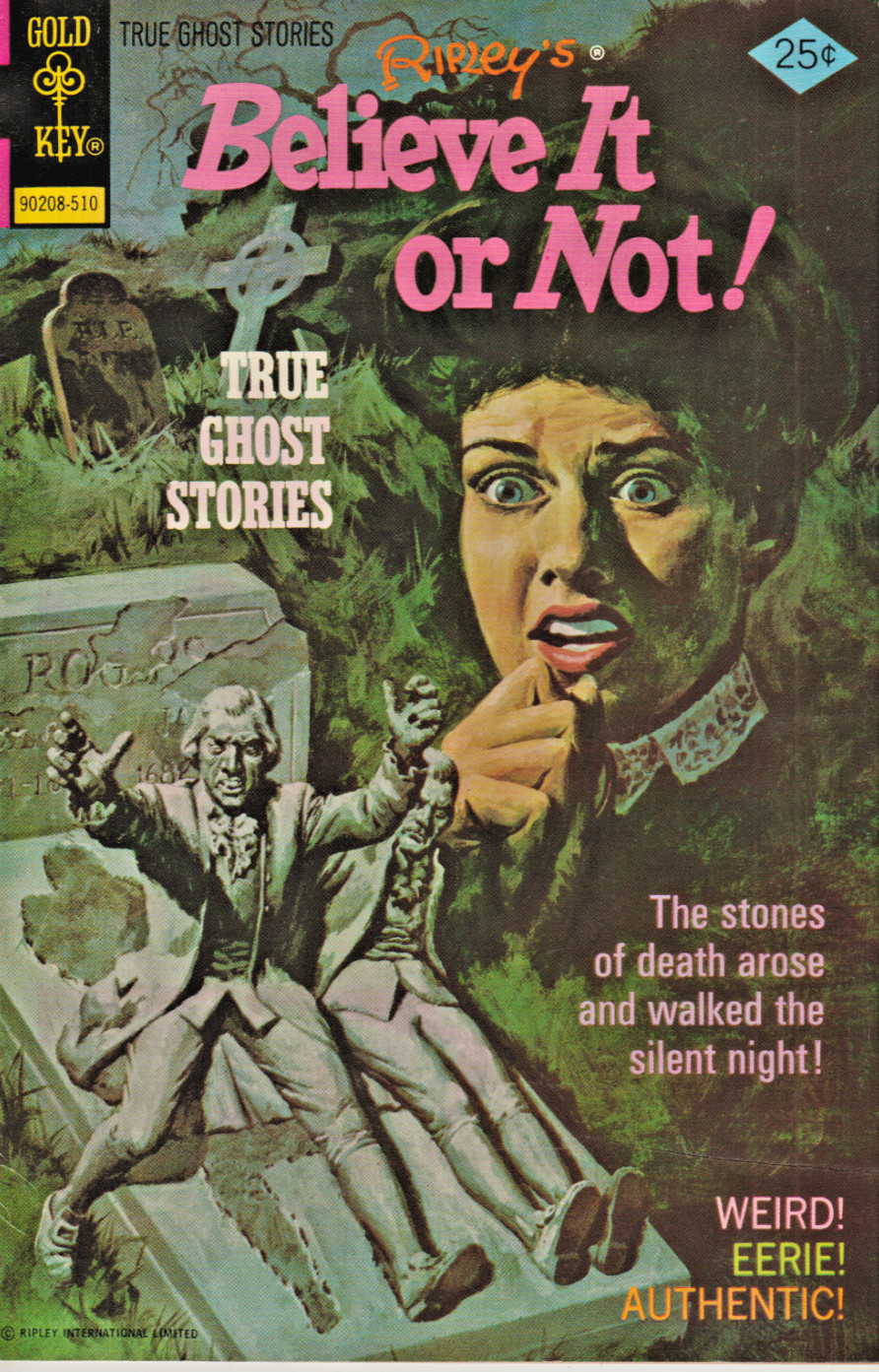 RIPLEY\'S BELIEVE IT OR NOT #58  TRUE GHOST STORIES   GOLD KEY   1975  NICE