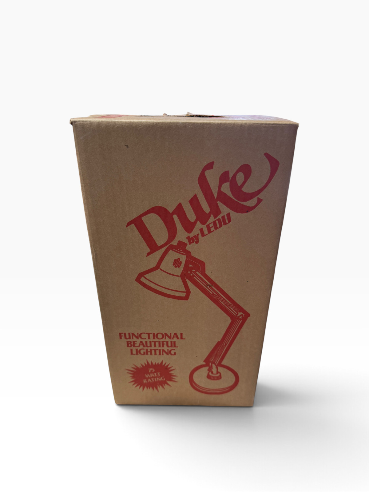 Vintage NOS DUKE by LEDU Desk Lamp Sweden White MCM New in Box Model 928