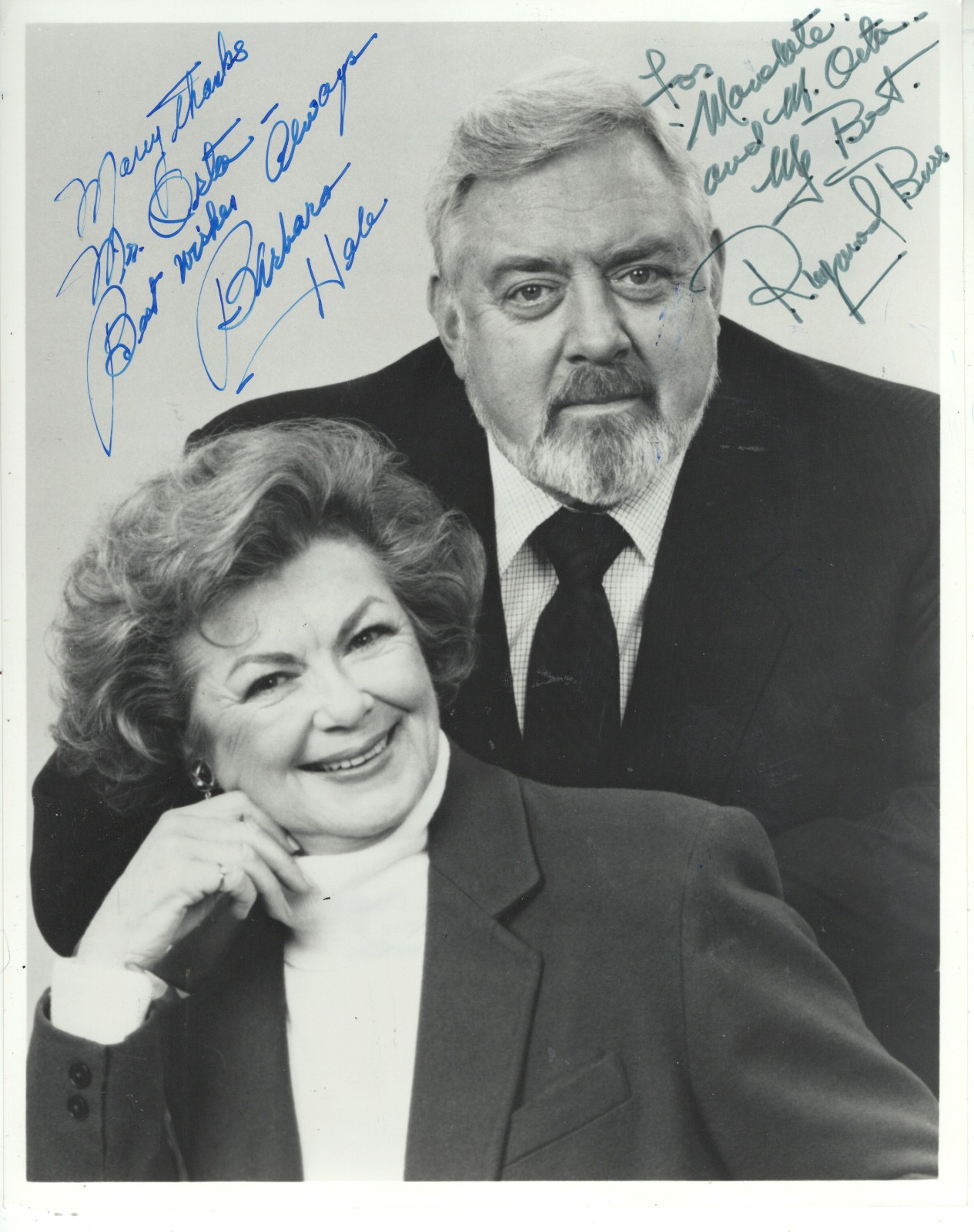 RAYMOND BURR & BARBARA HALE \