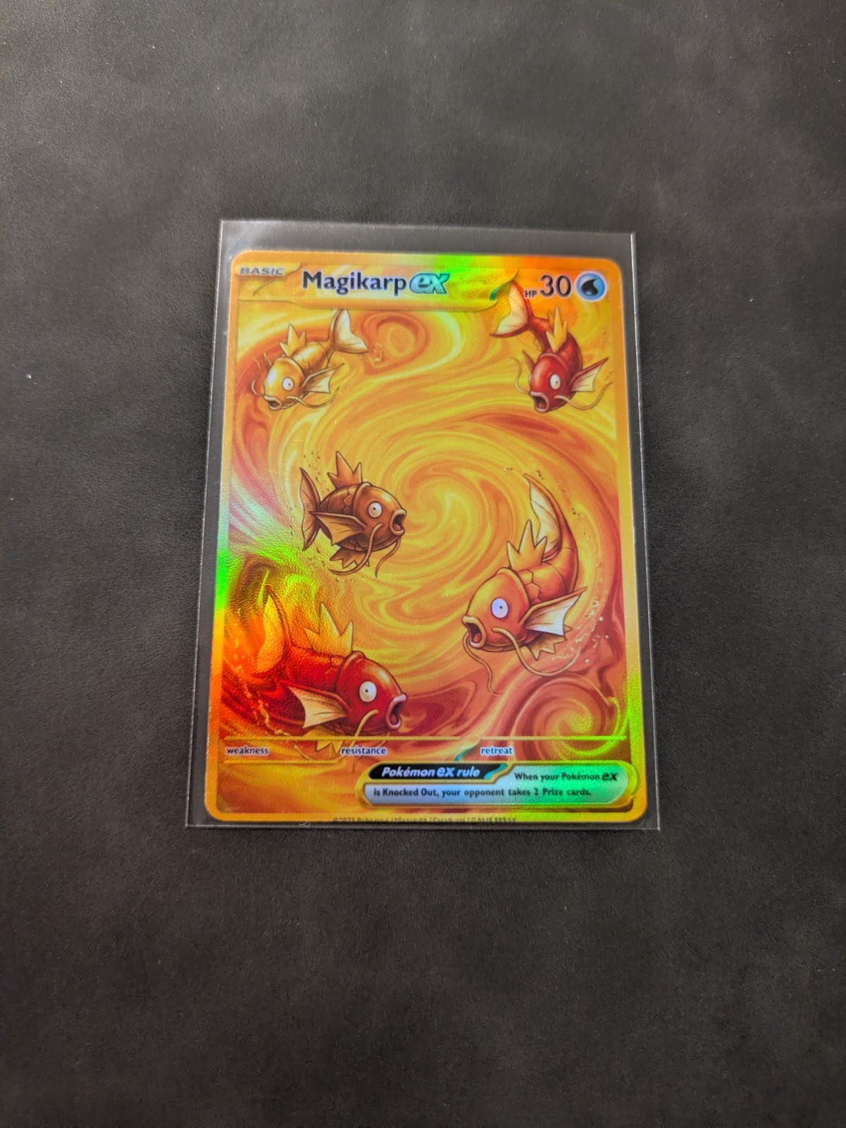 Hyper Rare Non-Textured Magikarp Holographic Display Card