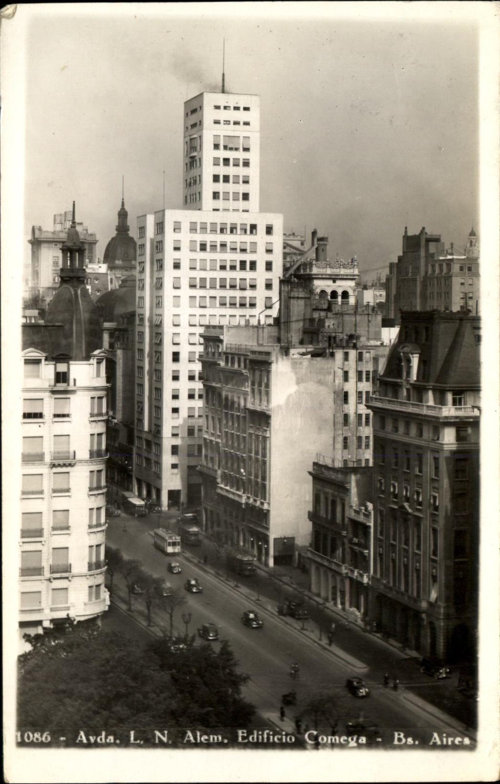 Edificio Comega ~ Buenos Aires Argentina ~ RPPC real photo postcard Edificio Comega ~ Buenos Aires Argentina ~ RPPC real photo postcard