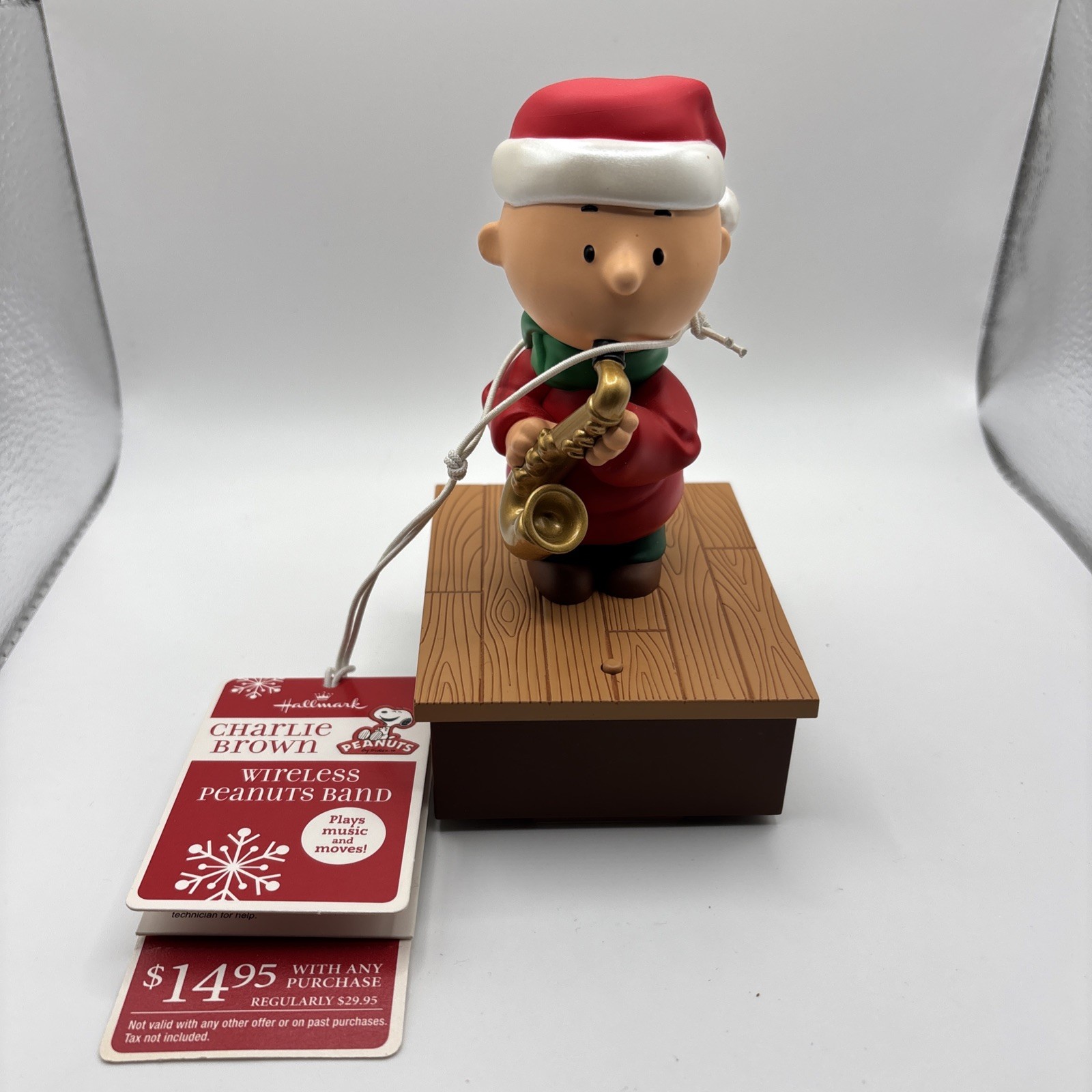 Hallmark 2011 Wireless Christmas Band Peanuts Charlie Brown Saxophone Works Hallmark 2011 Wireless Christmas Band Peanuts Charlie Brown Saxophone Works