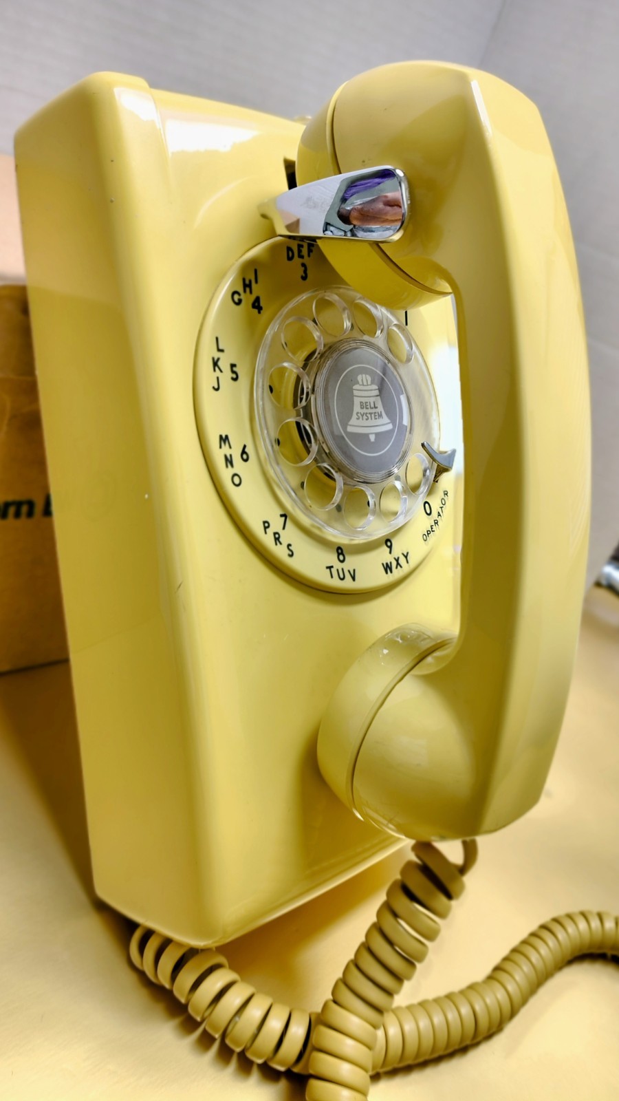 SUNSHINE 558 WALL 2 Line TELEPHONE in Original 1960 Time Capsule Condition SUNSHINE 558 WALL 2 Line TELEPHONE in Original 1960 Time Capsule Condition
