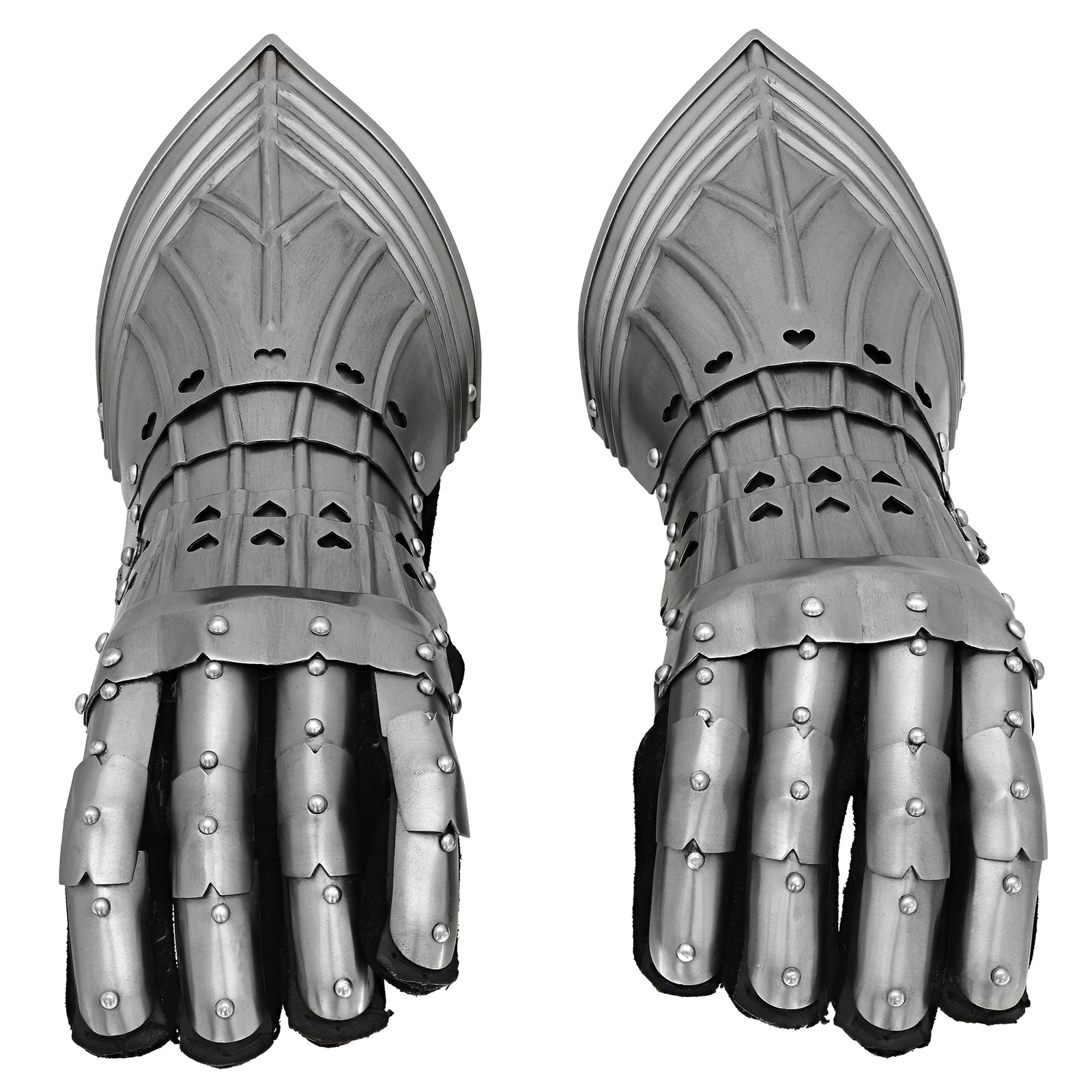 18GA Knight Finger Gauntlets Armor Gloves Steel Medieval Late Gothic Costume new