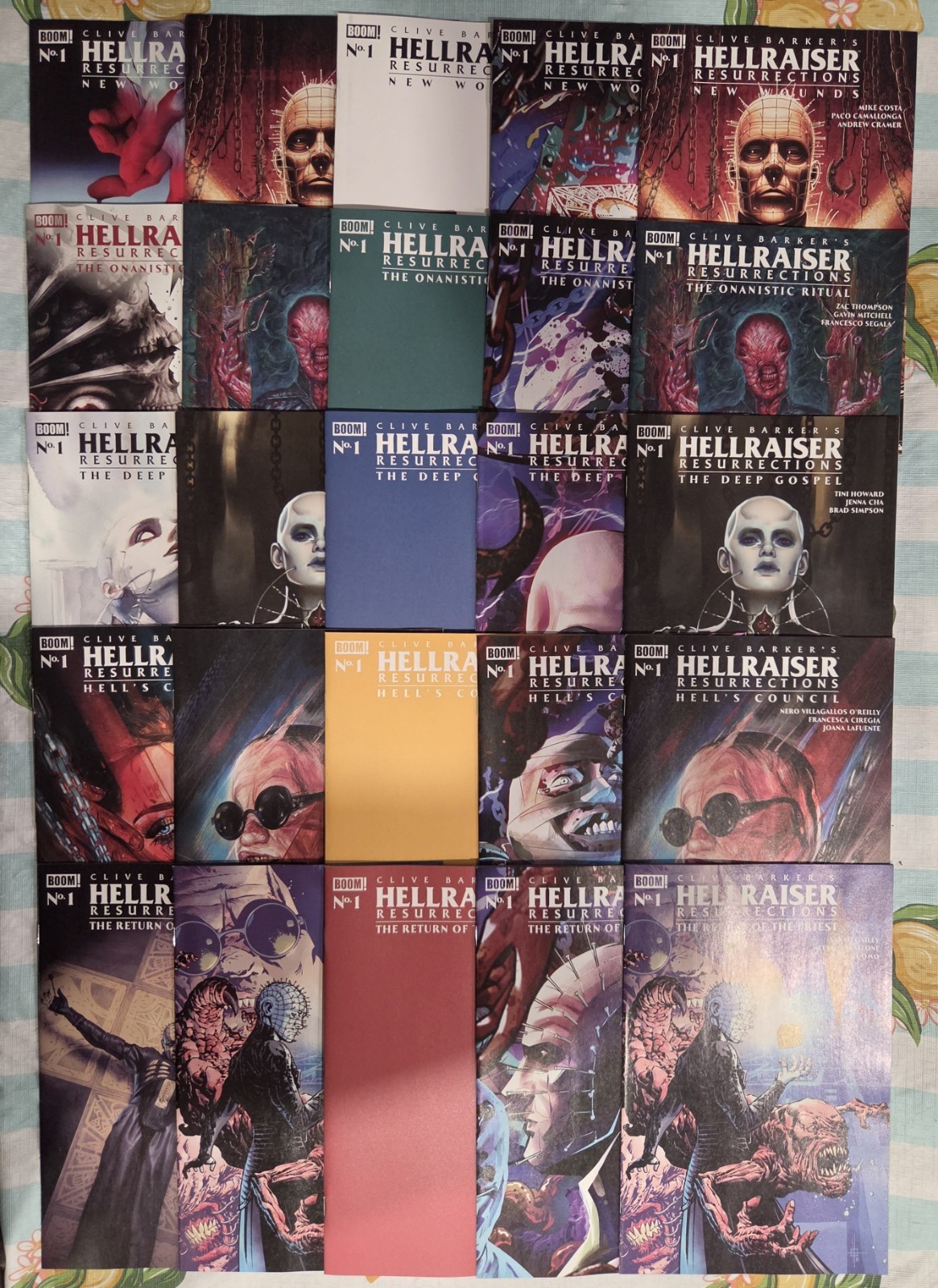 Hellraiser: Resurrections #1 - 5 Horror Set 25 Complete FOC UNREAD ~ Free Gift