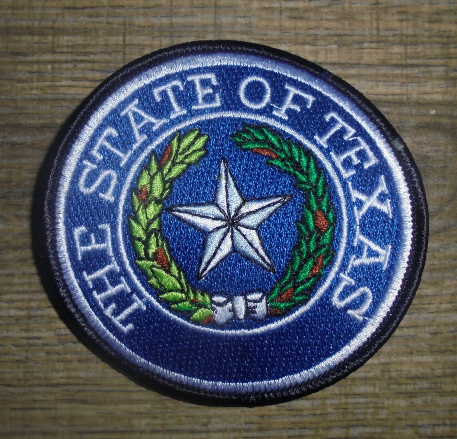 THE STATE OF TEXAS SEAL CLOTH PATCH 3.25\