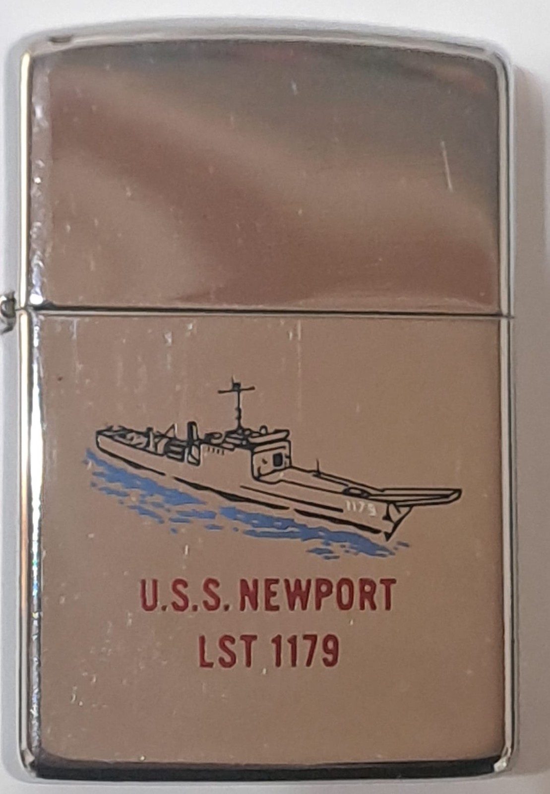 Vintage 1975 Zippo USS Newport LST 1179