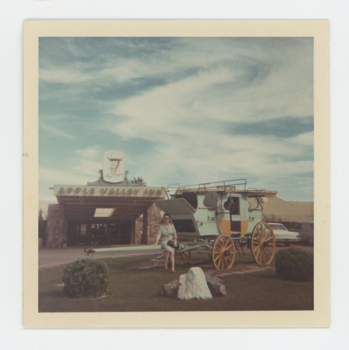 Vintage Photo Historic Places Roy Rogers Sun Apple Valley Inn Hesperia CA 1967