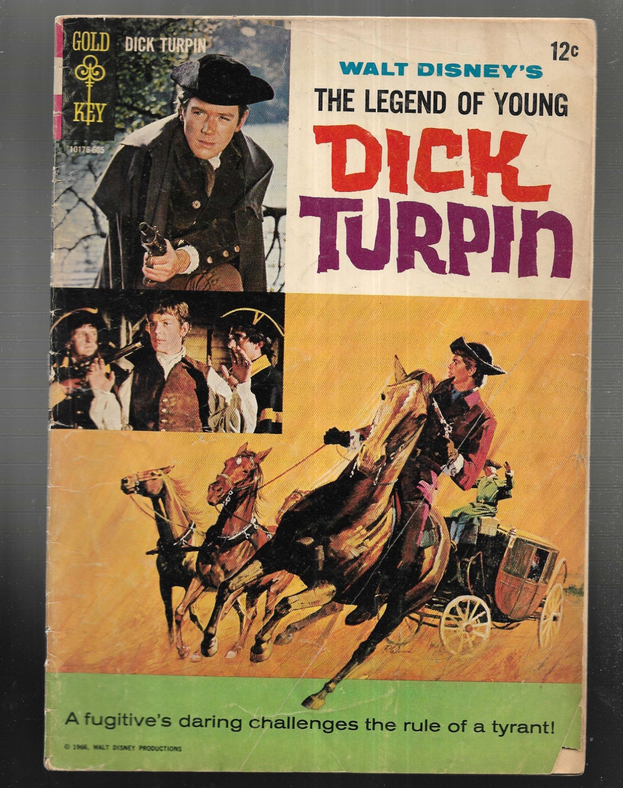 Wallt Disney\'s the Legend of Young Dick Turpin #1 Gold Key Comics 1966 Gd/VG