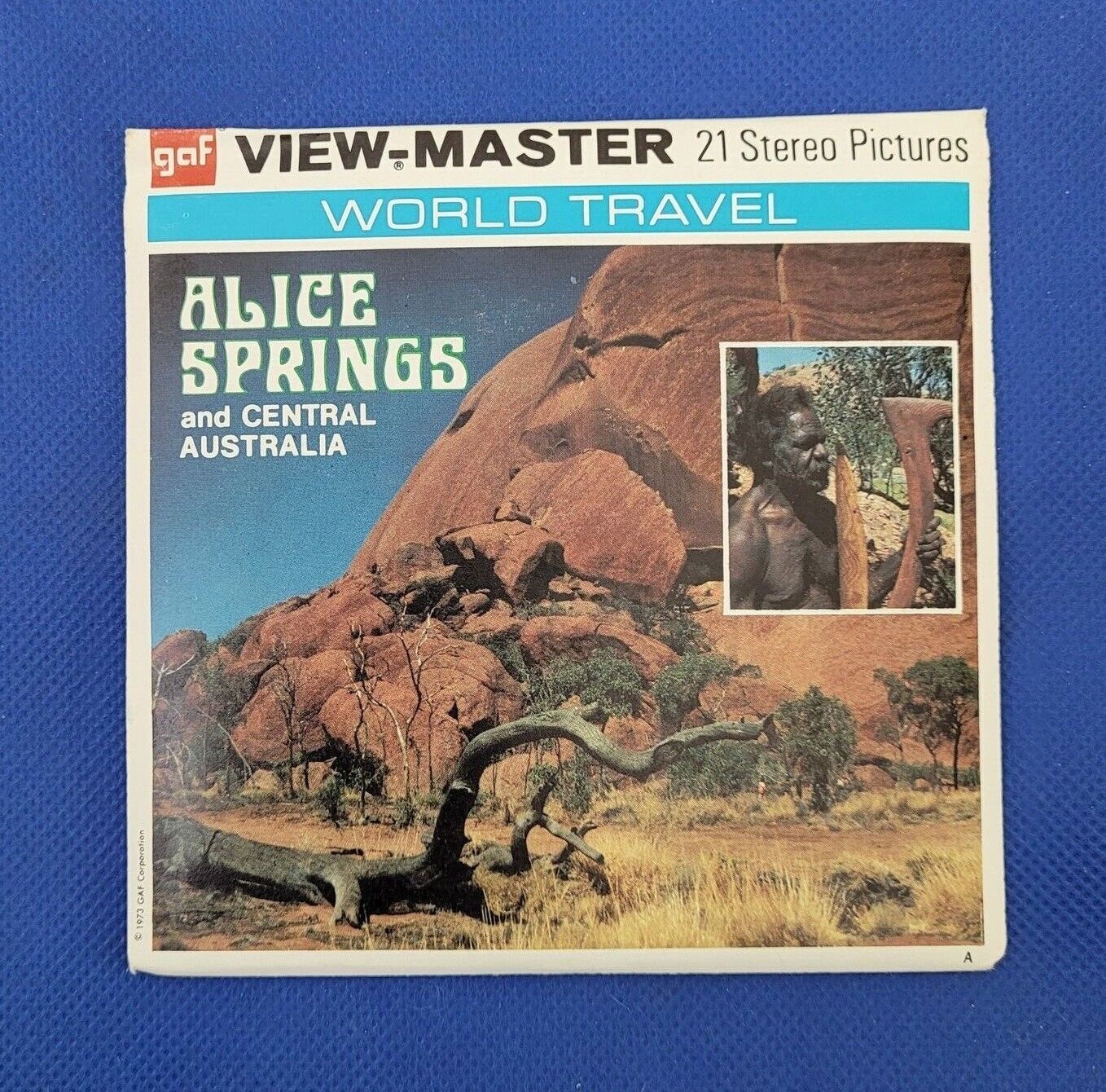 COLOR Gaf B289 Alice Springs & Central Australia Travel view-master Reels Packet