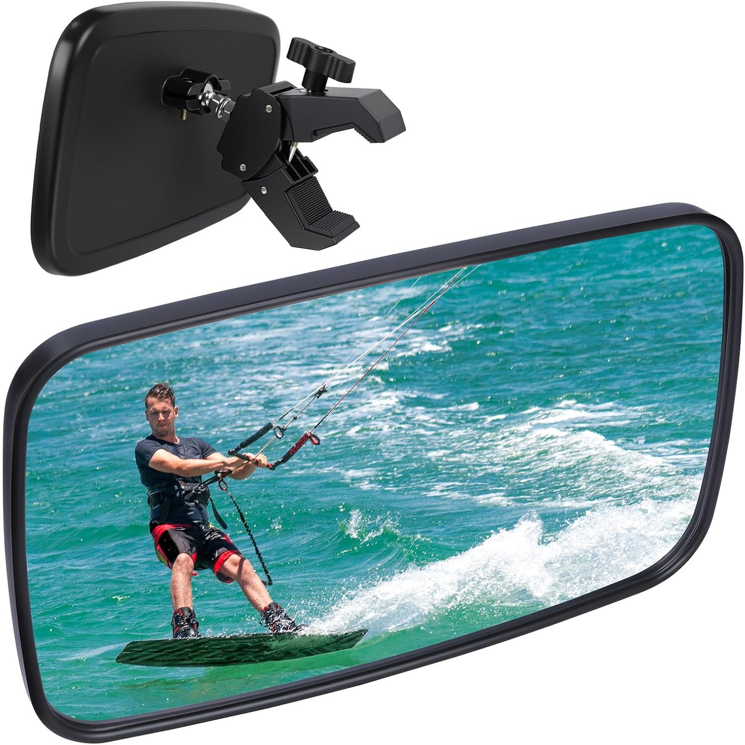 Universal Rear View Mirror，Boat Mirror Rear View，Suitable for Water Skis, Pontoo