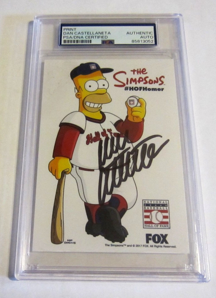 Dan Castellaneta Homer Simpson signed autographed PSA authentis 3.5x5 Simpsons Dan Castellaneta Homer Simpson signed autographed PSA authentis 3.5x5 Simpsons