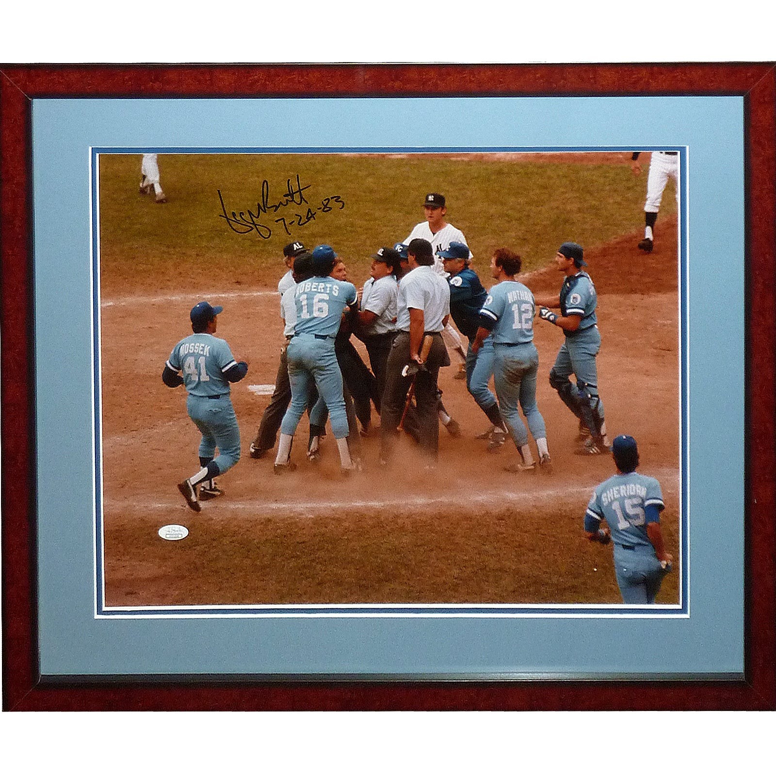 George Brett Autographed Kansas City Royals Framed 16x20 Photo 7-24-83 George Brett Autographed Kansas City Royals Framed 16x20 Photo 7-24-83