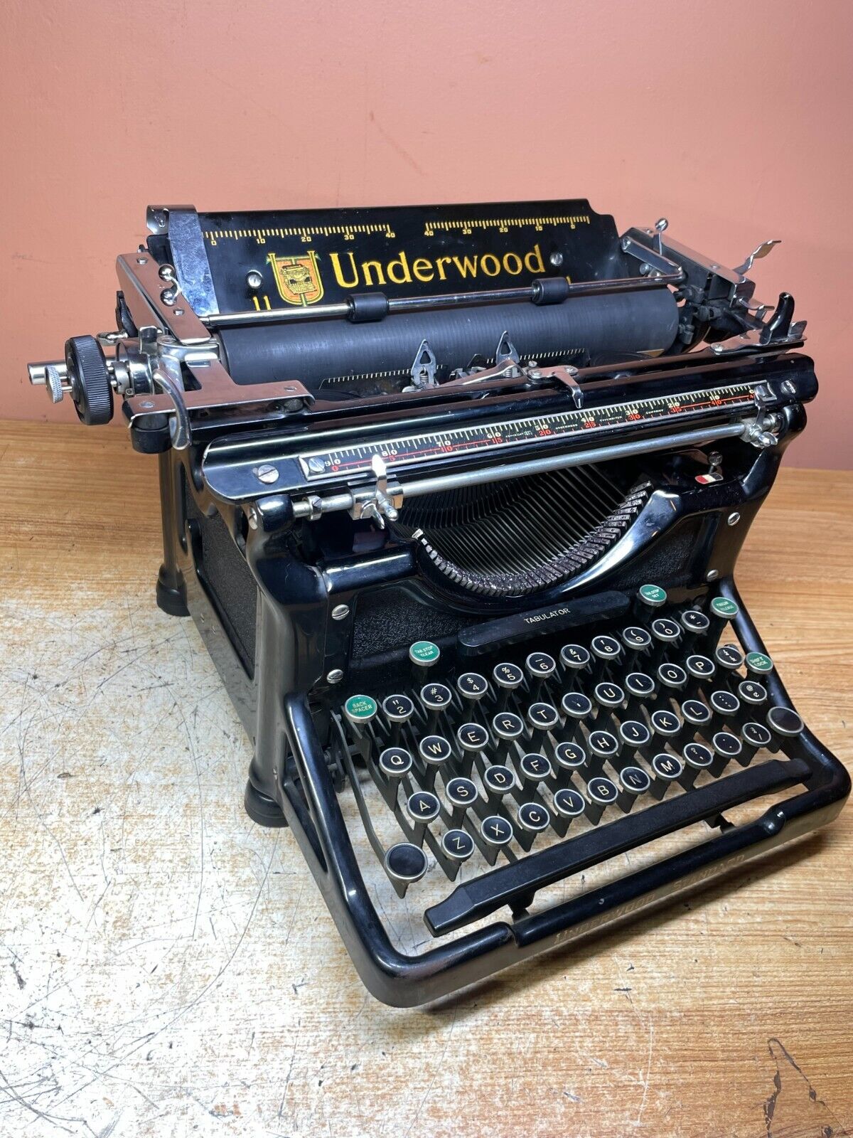 EXCELLENT Cond. 1935 Underwood 11 Working Vintage Desktop Typewriter w New Ink