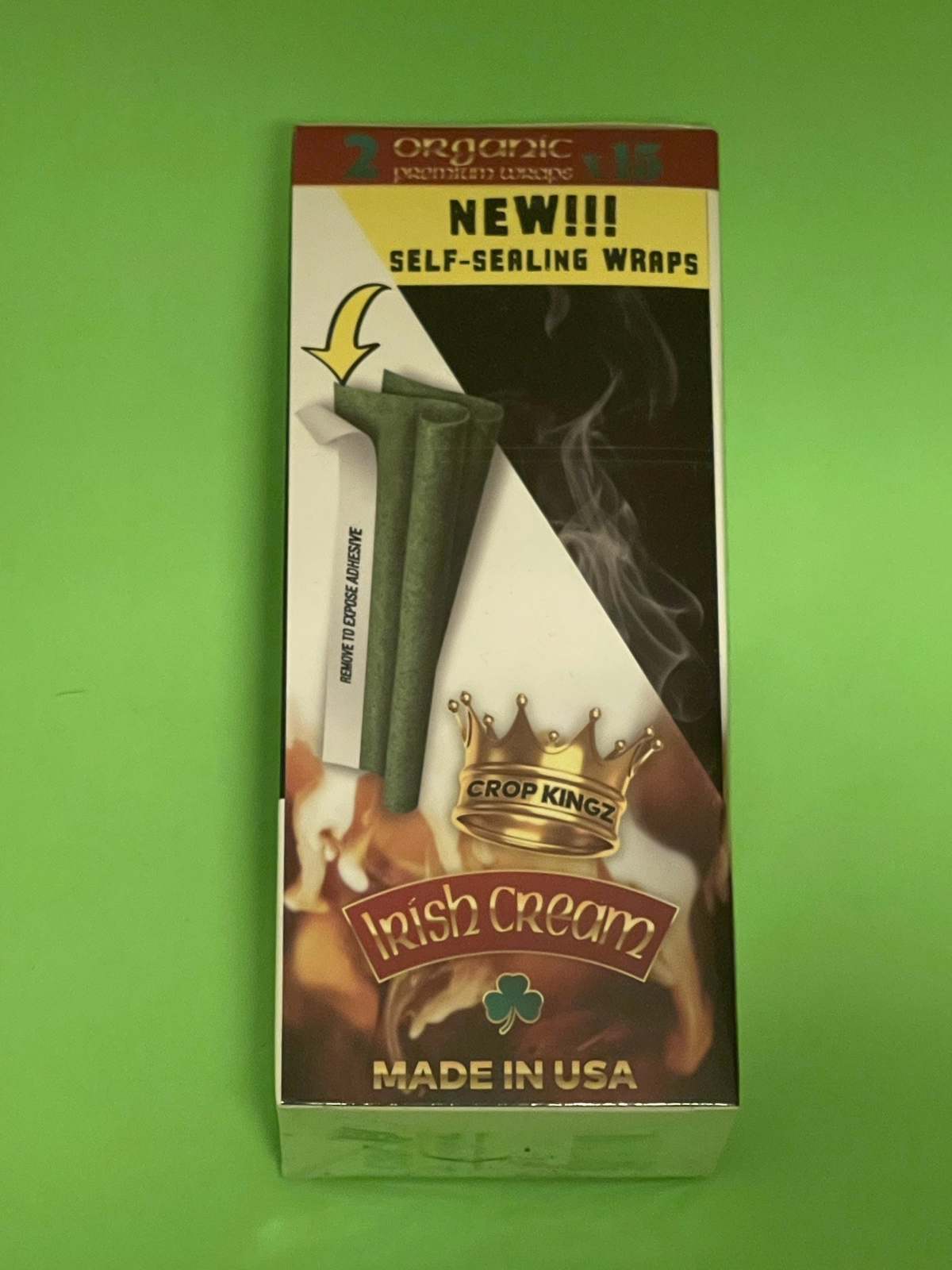 FREE GIFTS🎁Crop Kingz👑Irish☘️Cream🇺🇸30 High Quality Organic Hemp Papers 15pk