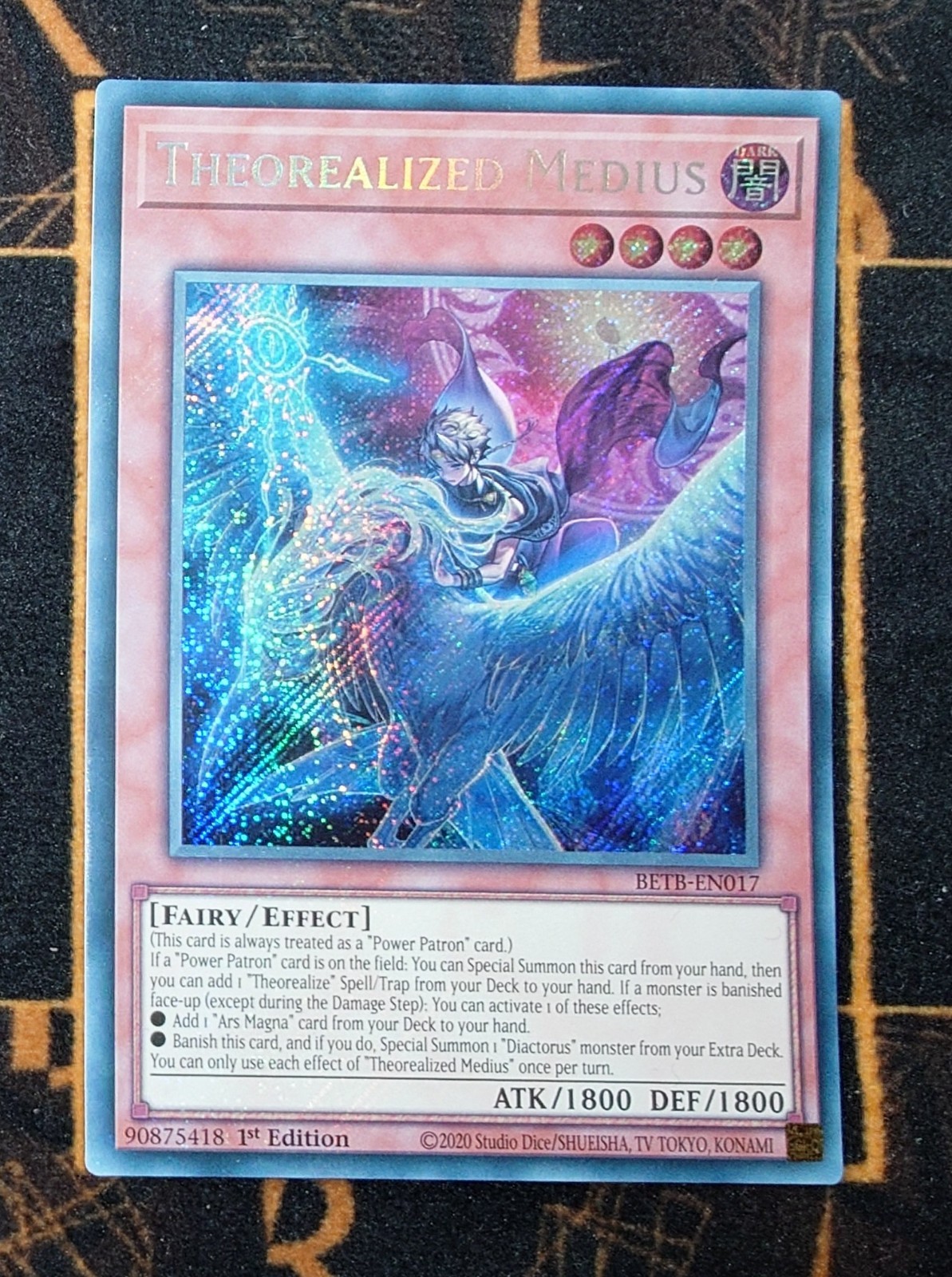 YUGIOH Theorealized Medius (BETB-EN017) Secret Rare 1st Edition Near Mint