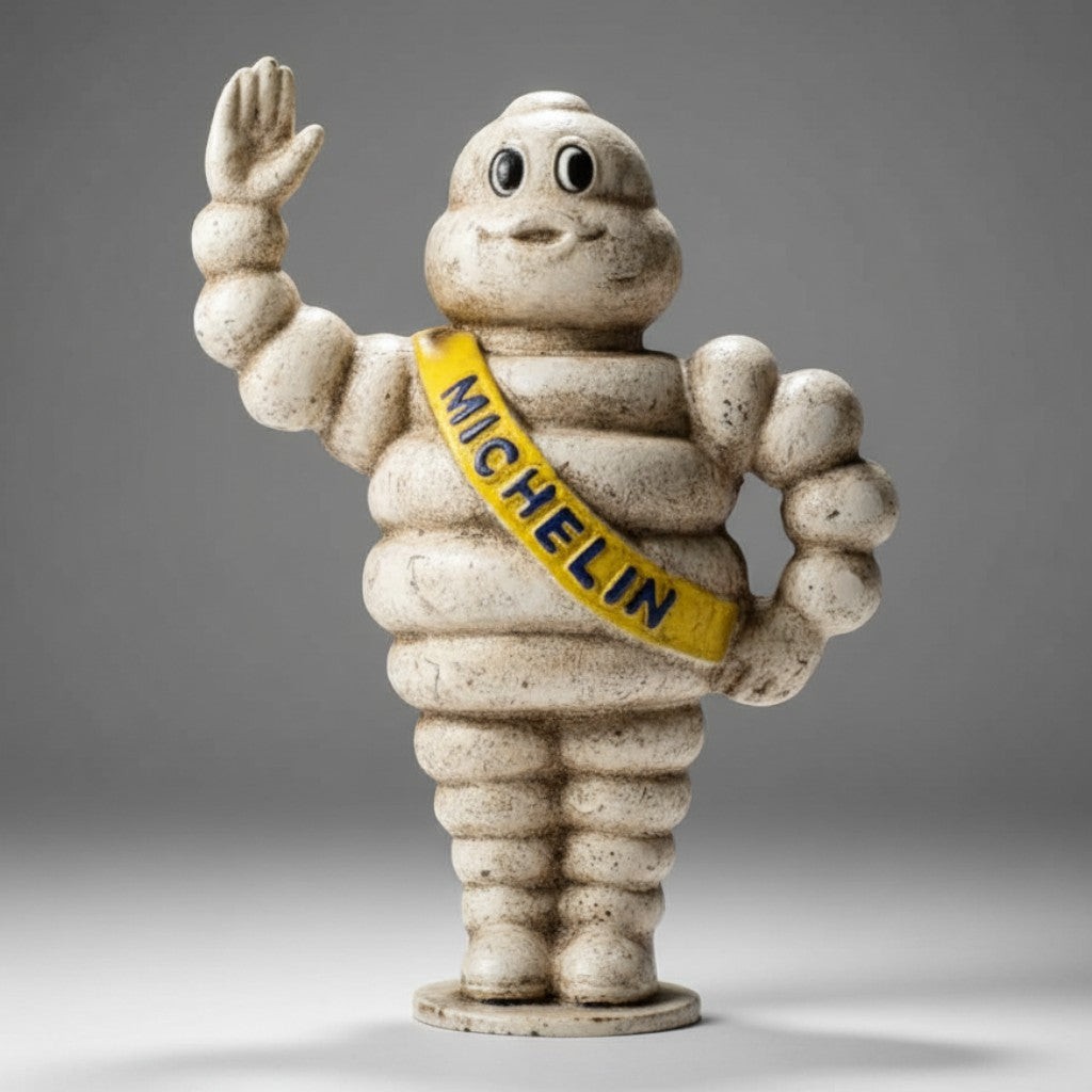 Michelin Man 1889 Cast Iron Coin Bank — 6.5\