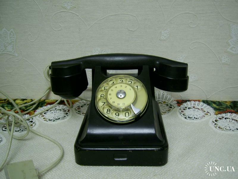 Primitive Vintage 1940s USSR Telephone Wall Soviet Phone Old Desk Table