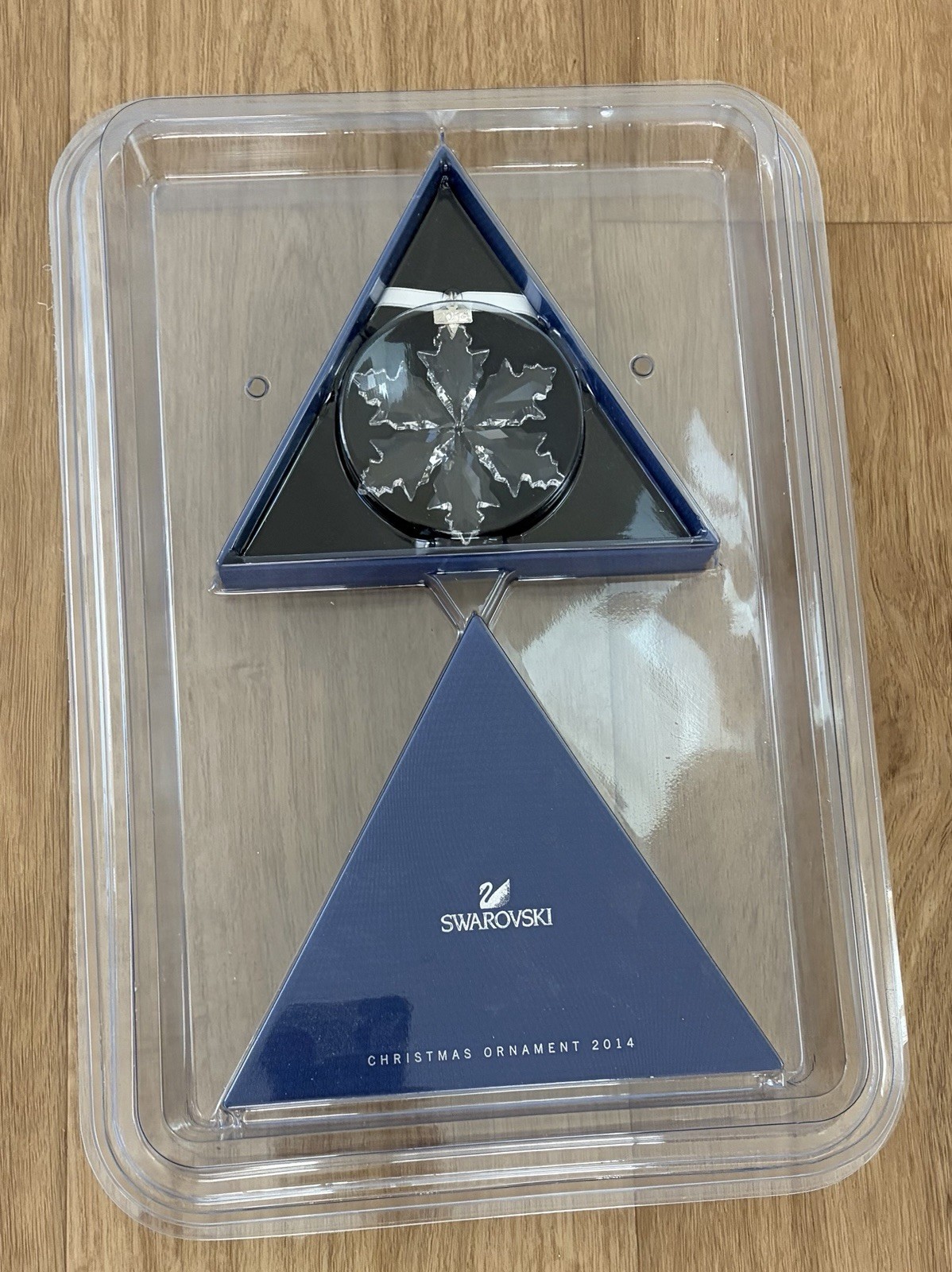 Swarovski 2014 Annual Edition Large Christmas Ornament Crystal Snowflake W/ Box