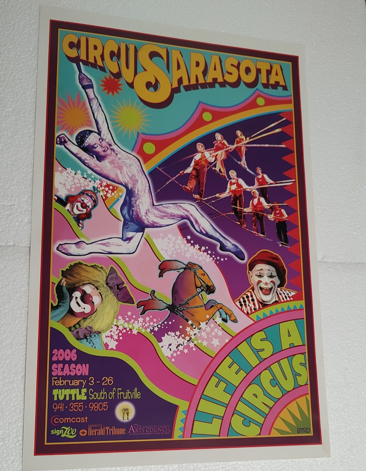 CIRCUS SARASOTA POSTER FROM 2006