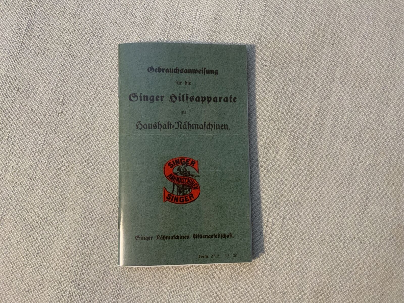 Singer Hilfsapparate/Attachment Instruction Booklet Only, German