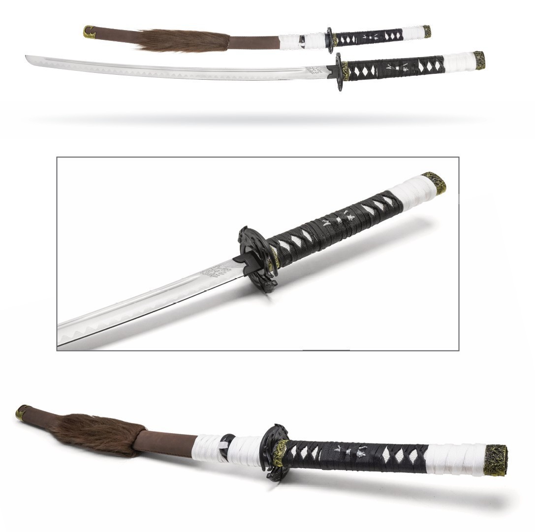 Atsu Wolf Blade Ghost of Yotei Katana Sword with Sheath Stainless Steel