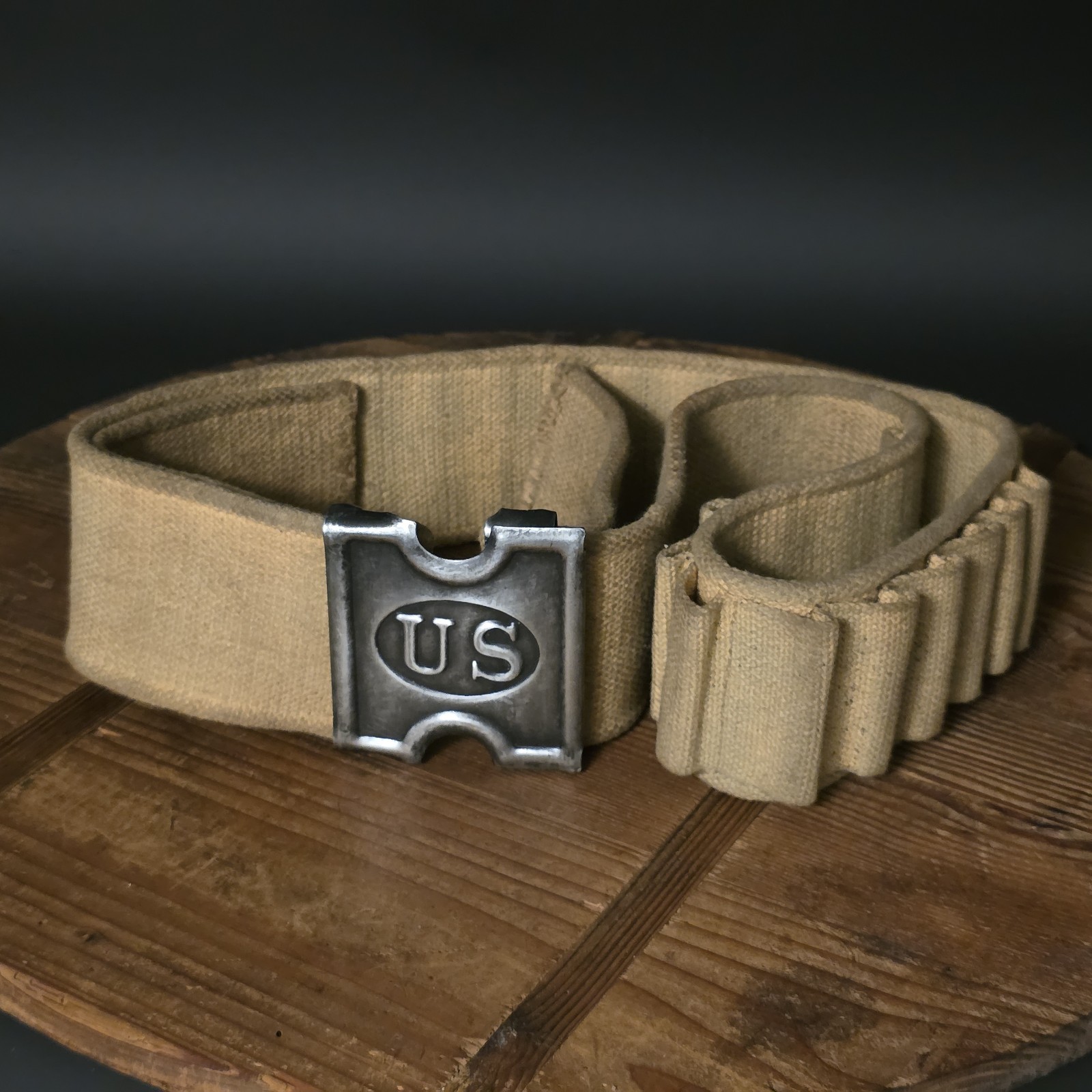 U.S. Canvas Cartridge Belt – Indian Wars Spanish-American War Style