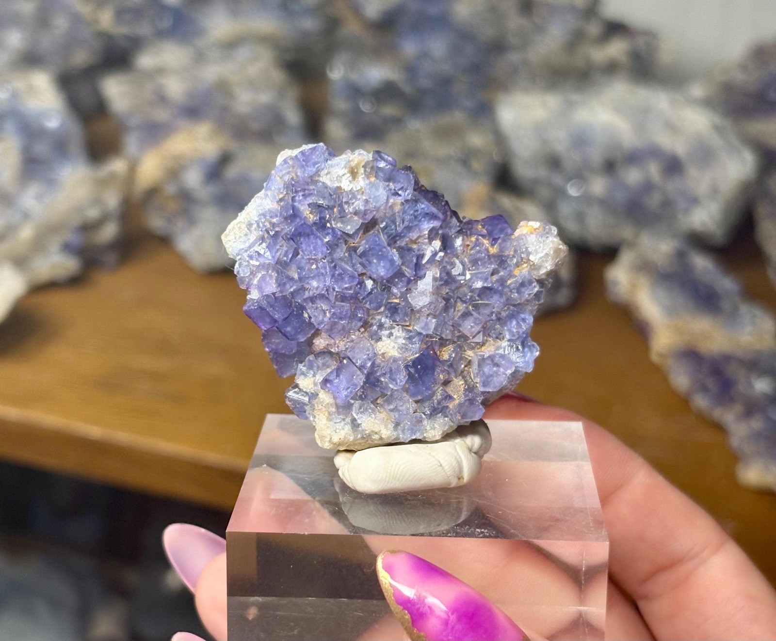 Bingham Area Blue Fluorite Cluster | Natural New Mexico Cubic Fluorite |