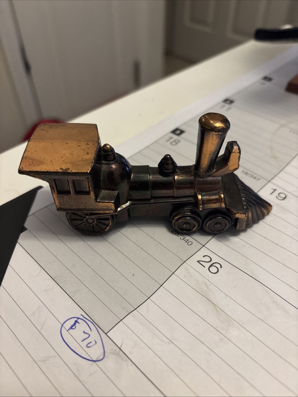 Vintage Metal Brass Copper Train Steam Engine 1880 Hill City SD EUC Vintage Metal Brass Copper Train Steam Engine 1880 Hill City SD EUC