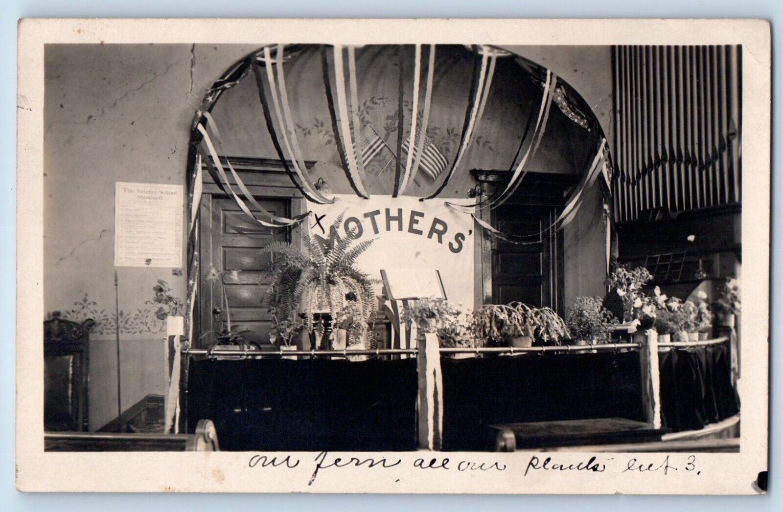Jackson Minnesota MN Postcard RPPC Photo Mothers Day Church 1917 Posted Antique