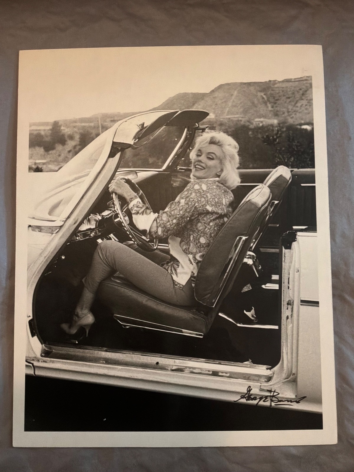 MARILYN MONROE Original Vintage GEORGE BARRIS 11x14 photo 1962 Hollywood hills