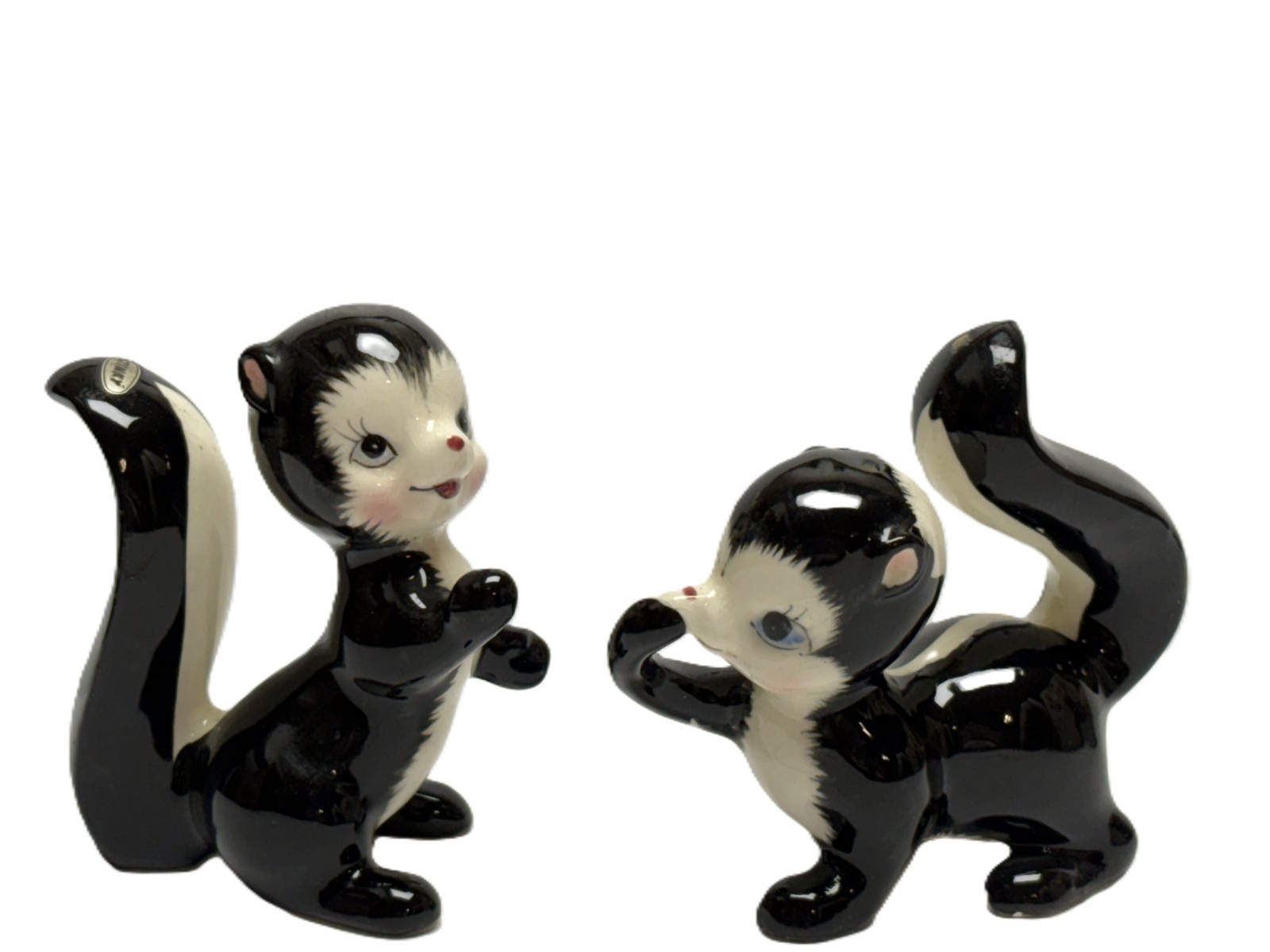 Napco Vintage 1950s Skunks Stinky & Phewie Salt & Pepper Shakers