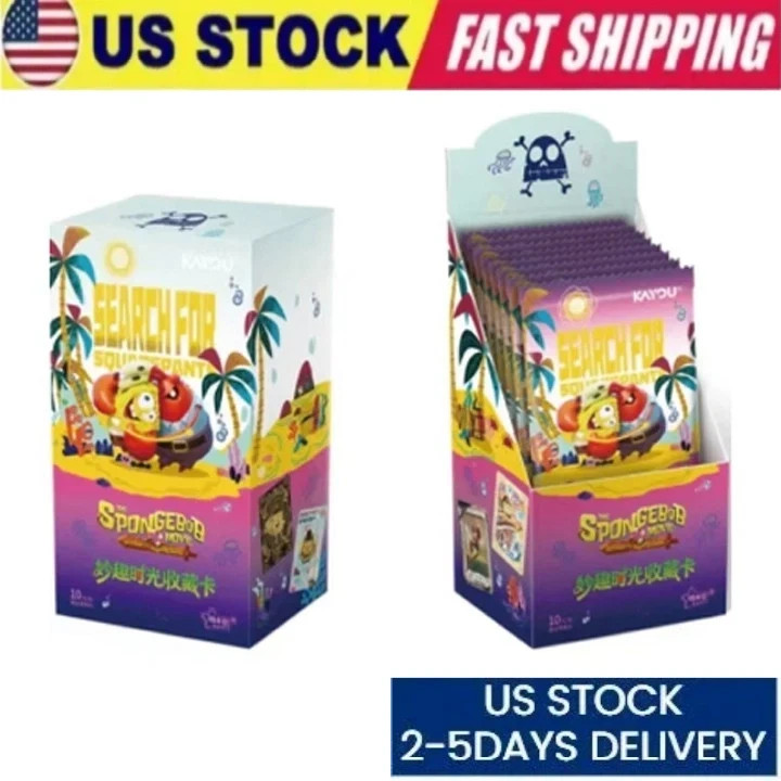 New Spongebob 25th Anniversary Kayou Booster Box 50 Trading Card\'s Anime Vol 3