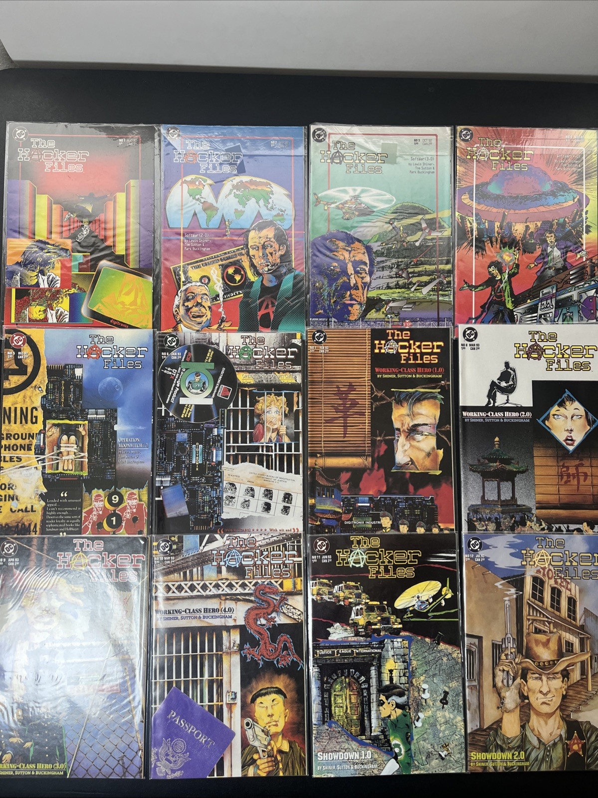 The Hacker Files 1-12 Complete Set Run Lot 1992 #s 1 2 3 4 5 6 7 8 9 10 11 12
