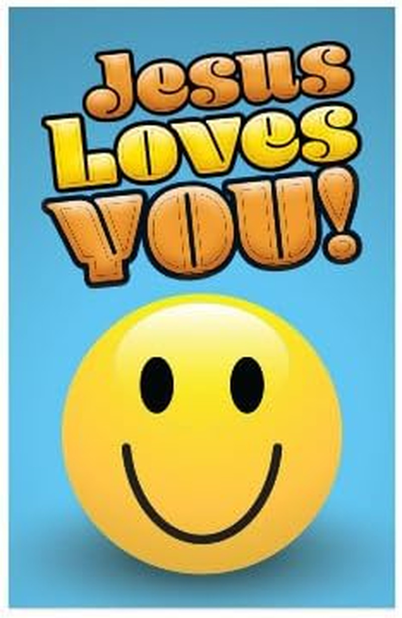 Jesus Loves You (Mini Gospel Tract Card - Packet of 100 - KJV)