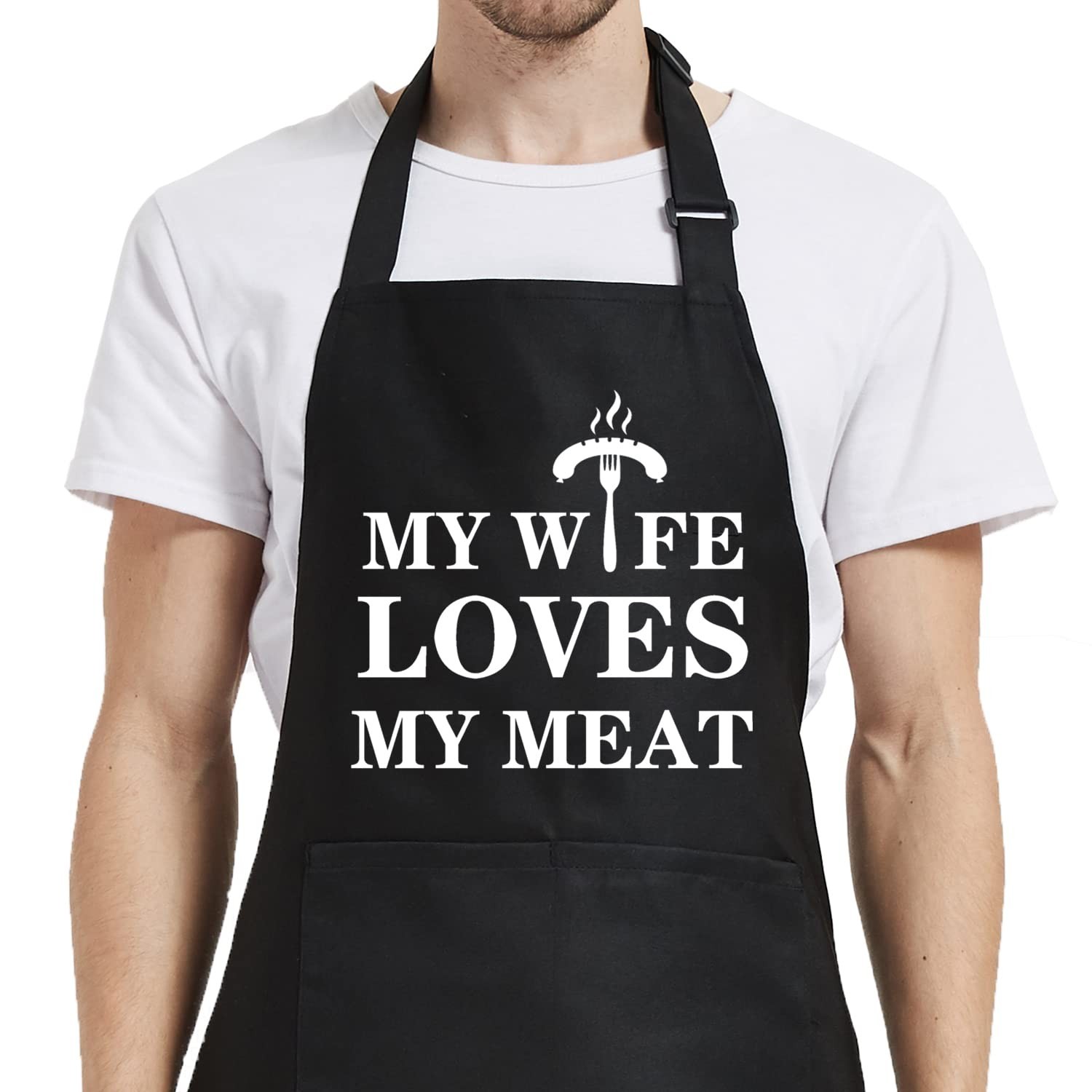 Funny Aprons for Men, Husband Apron for Cooking Gifts for Him Dad Funny Aprons for Men, Husband Apron for Cooking Gifts for Him Dad