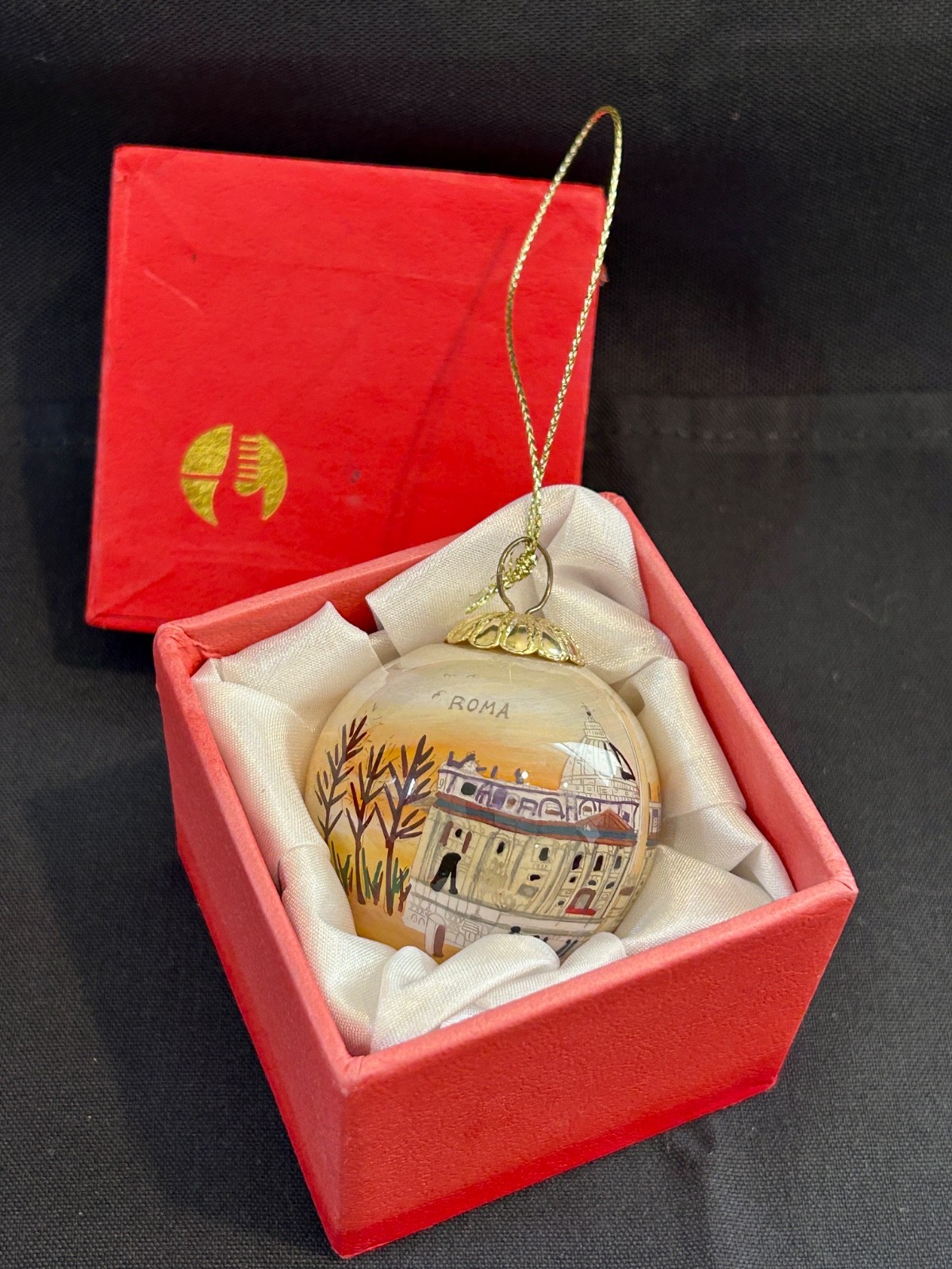 Vintage Italian Roma Christmas Ornament St Peter\'s Basilica Vatican Boxed 2\