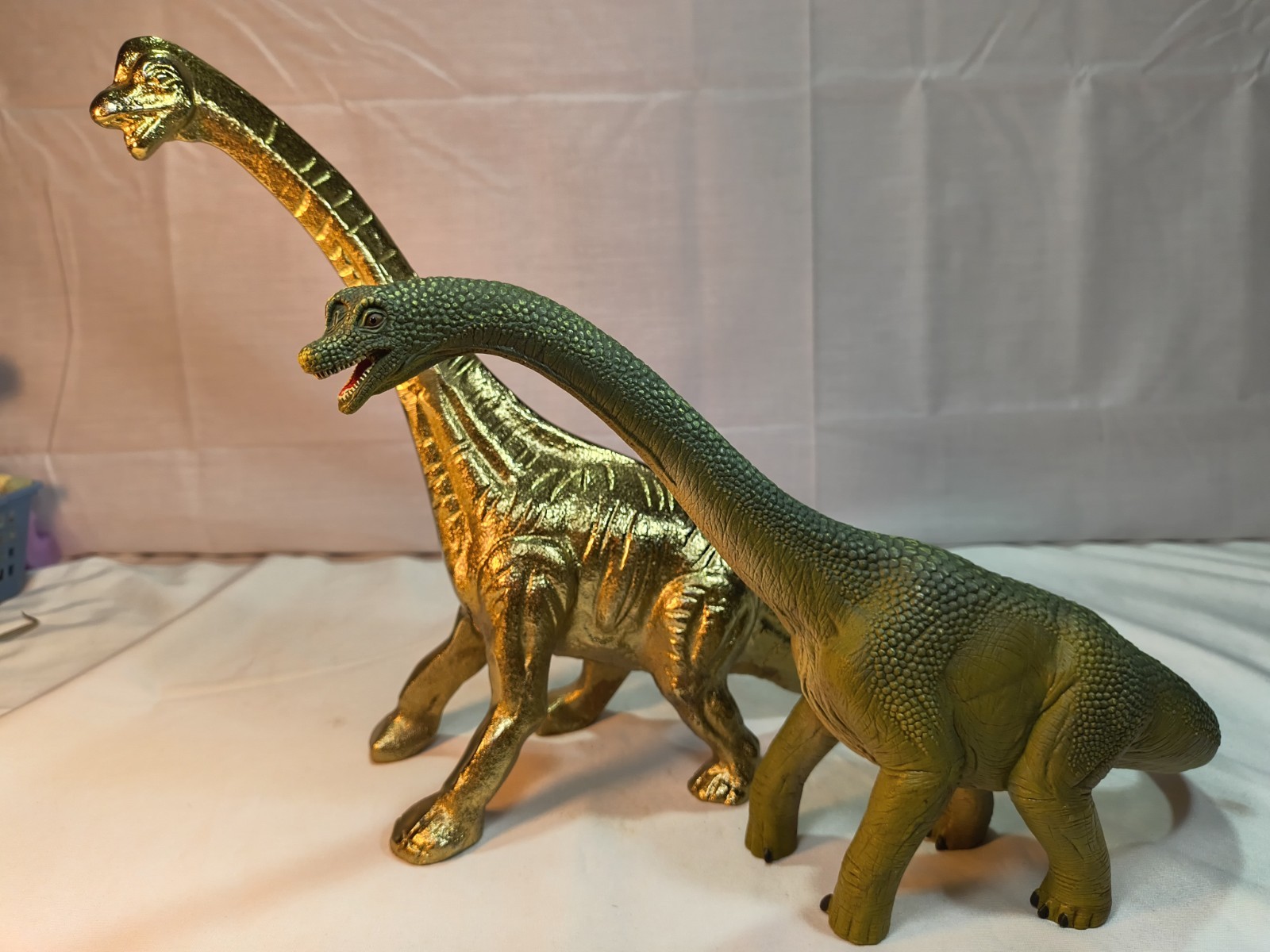 Schleich Brachiosaurus Figure Gold Dinosaur Metal Figure