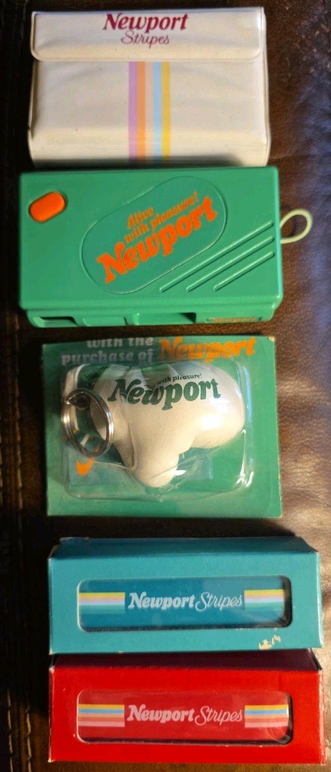 Huge Lot New Newport Cigarettes Collectables Key Chain Camera Combs Address Book