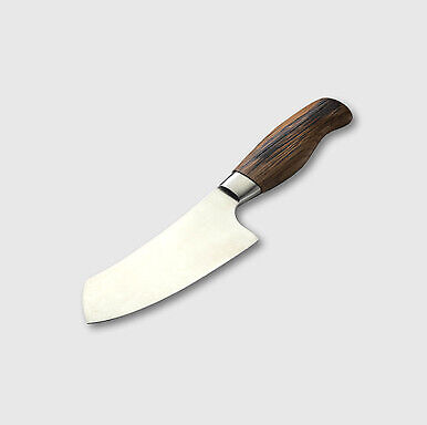 Stainless Steel Sheepfoot-Style Knife with Wood Handle Joshua Prince