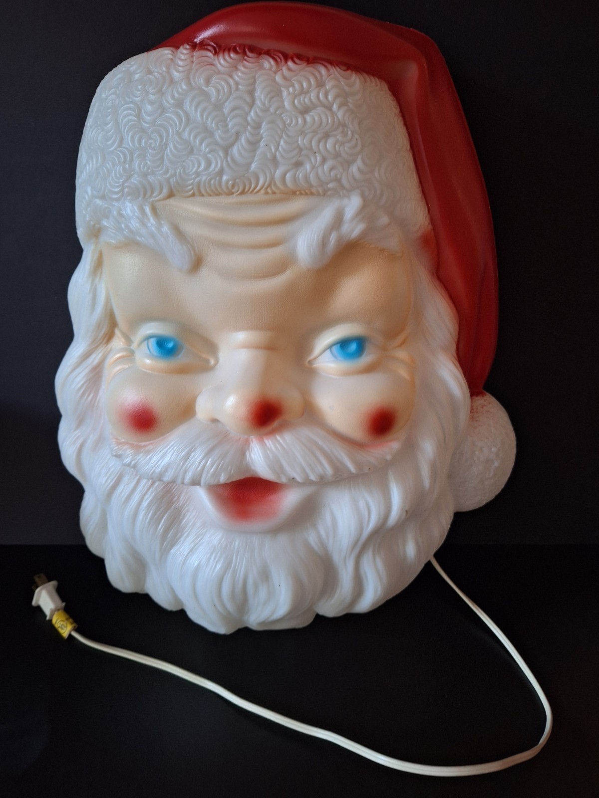 Vintage 1968 Empire Blow Mold Santa Face 17 Inches