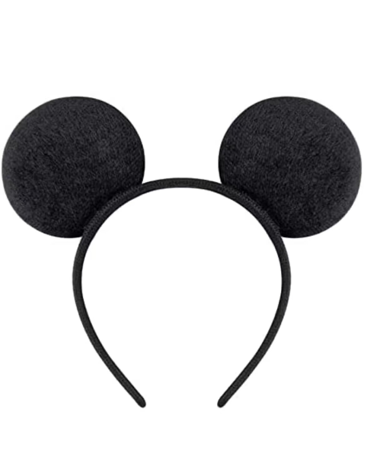 Mickey Ears For Boy headband Disneyland EXTRA BIG 4 INCHES Ears Man Black Ears 