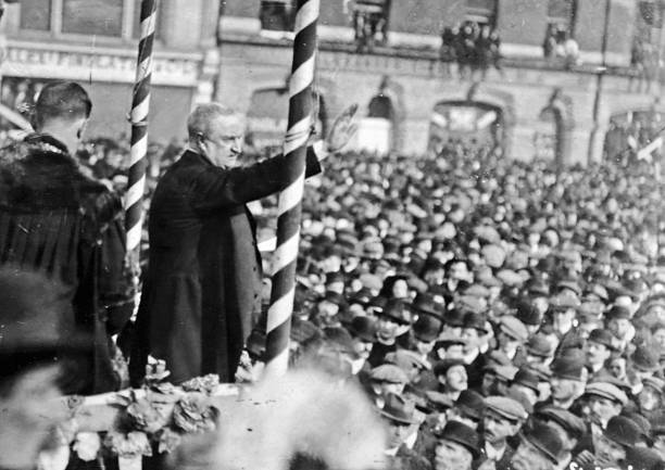 John Remond In A Meeting At The Parnell Monument 1912 Old Ireland Photo 2