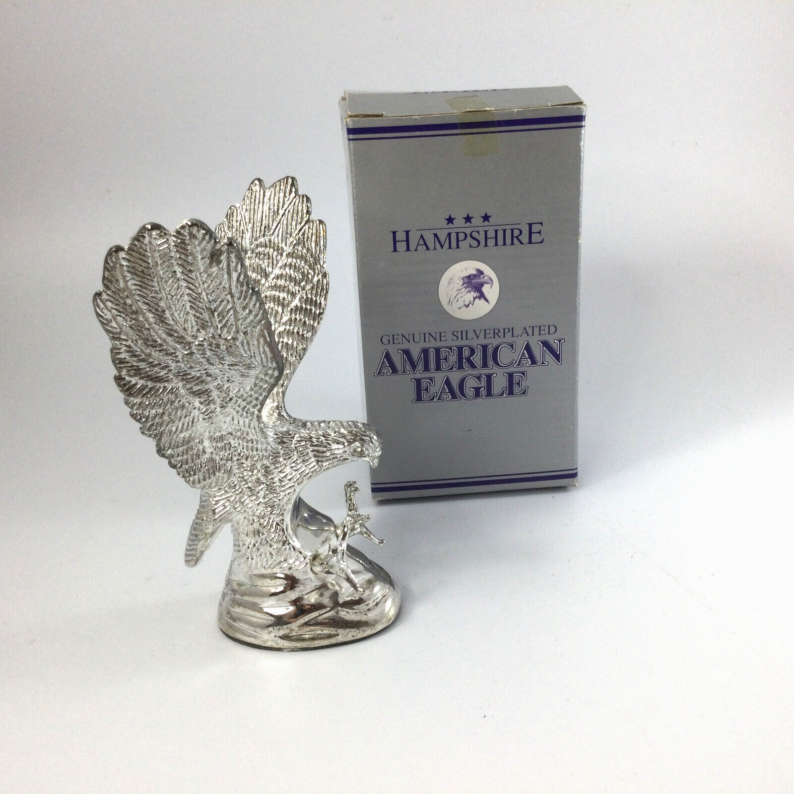 Hampshire Genuine Silverplated Eagle Sculpture Figurine 5