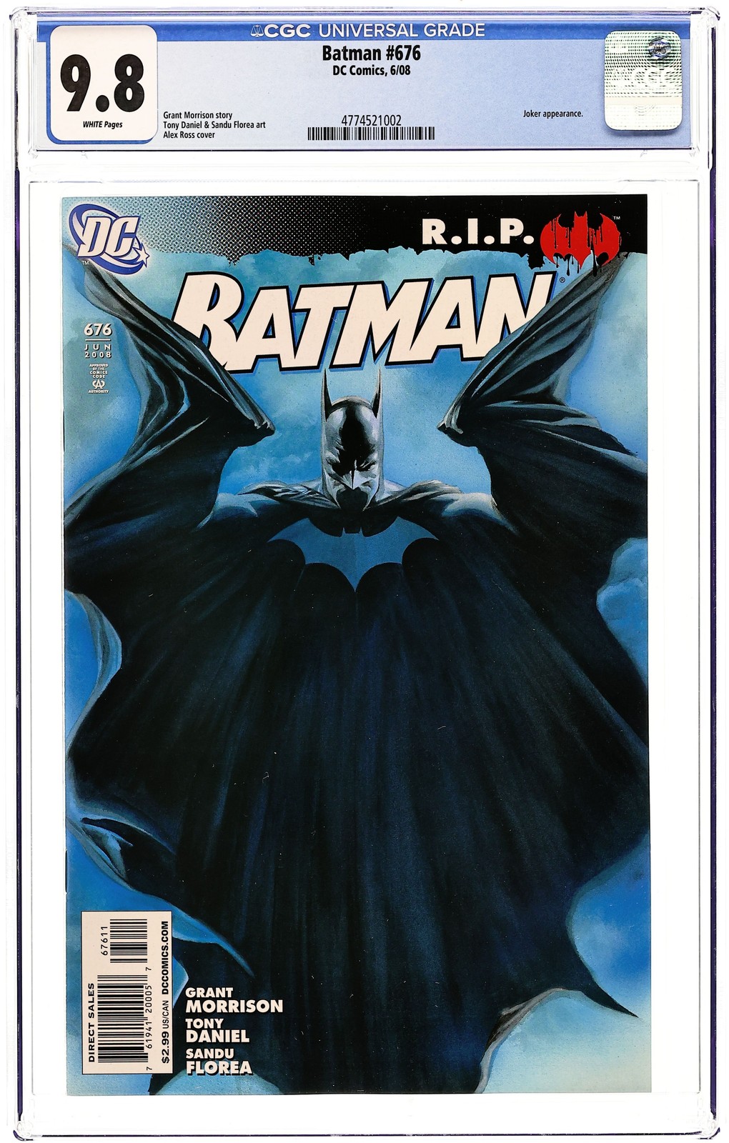Batman #676A Ross CGC 9.8 2008 4774521002