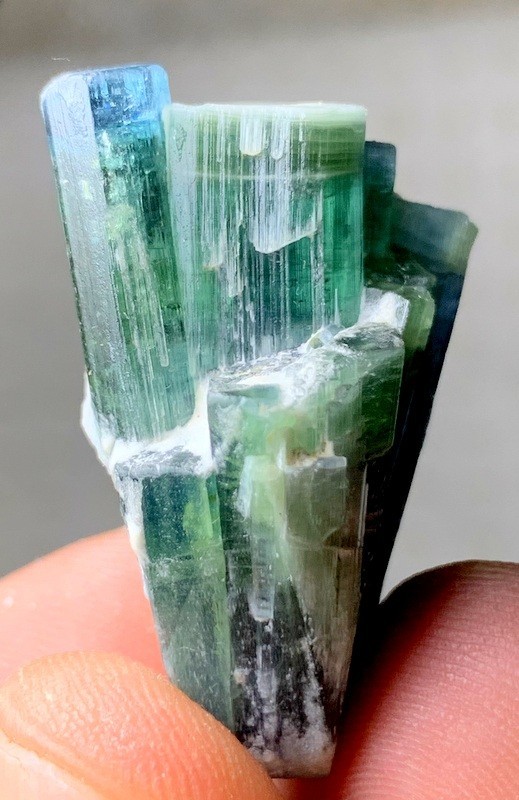75 Carats blue Cap Tourmaline Crystal Specimen from Afghanistan
