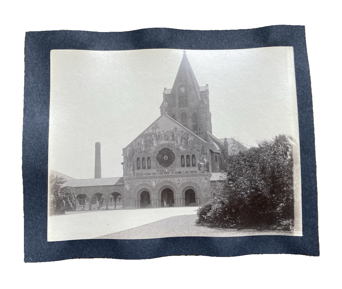 Leland Stanford Memorial Church Bell Tower Early 1900s Palo Alto Antique Photo