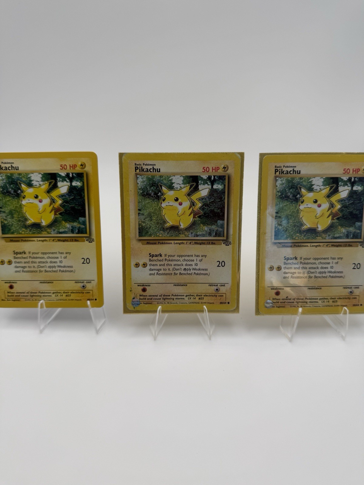 Pokemon Pikachu 60/64 Jungle Unlimited 1999 WOTC Vintage Non Holo LP Pokemon Pikachu 60/64 Jungle Unlimited 1999 WOTC Vintage Non Holo LP